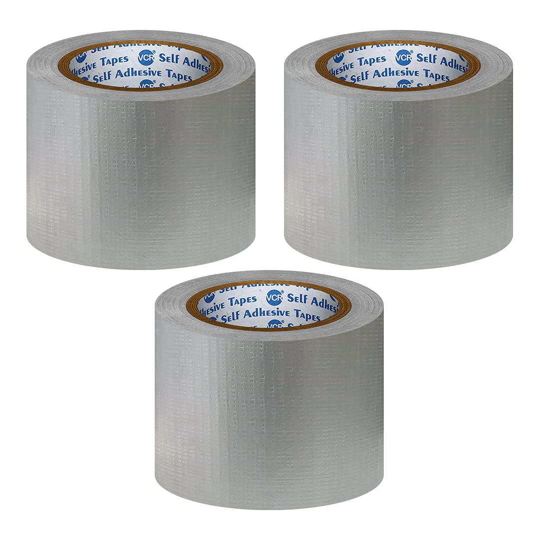 VCR Grey Duct Tape - 45 Meters in Length 96mm / 4" Width - 3 Rolls Per Pack - Strong Book Binding Tape - Waterproof Heavy Duty Duct Tape (B07SZT6FGG) Amazon Price History, Amazon Price Tracker