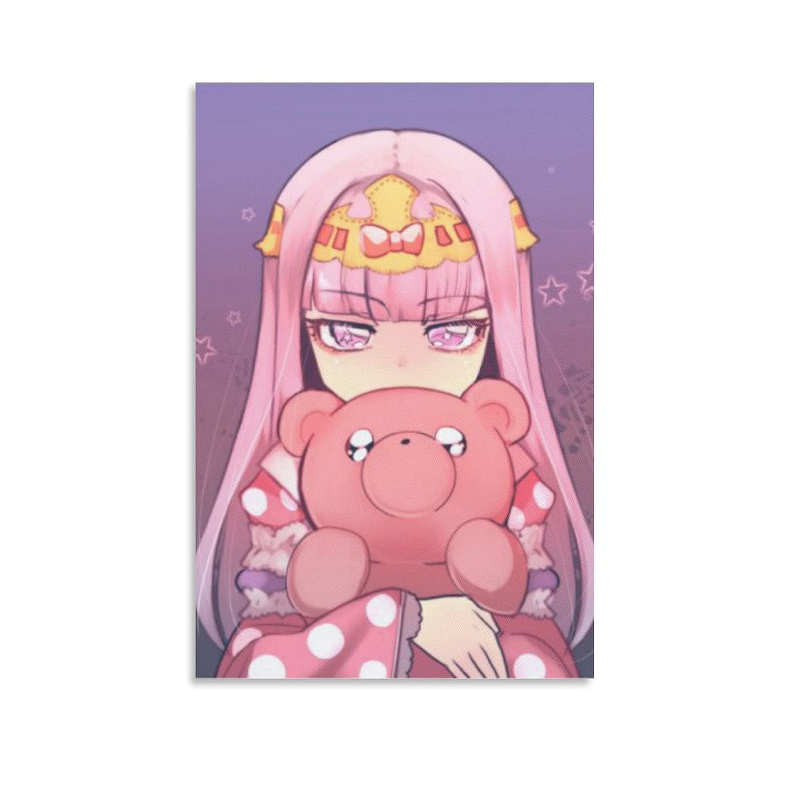 Sleepy Princess in The Demon Castle Japanese Funny Anime Art Poster 10 Wall Art Poster Scroll Canvas Painting Picture Living Room Decor Home Framed/Unframed 12x18inch(30x45cm)