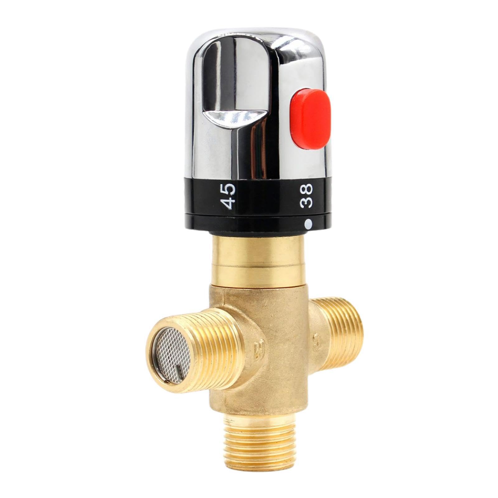 PUXZYAX Thermostatic Shower Valve Mixer Tap Cartridge Functional and Versatile Suitable for Various Bathing Needs Temperature Mixer Control Thermostatic Valve