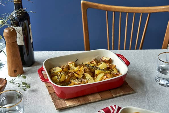 STAUB Ceramics 10.5x7.5-inch Rectangular Baking Dish - Cherry