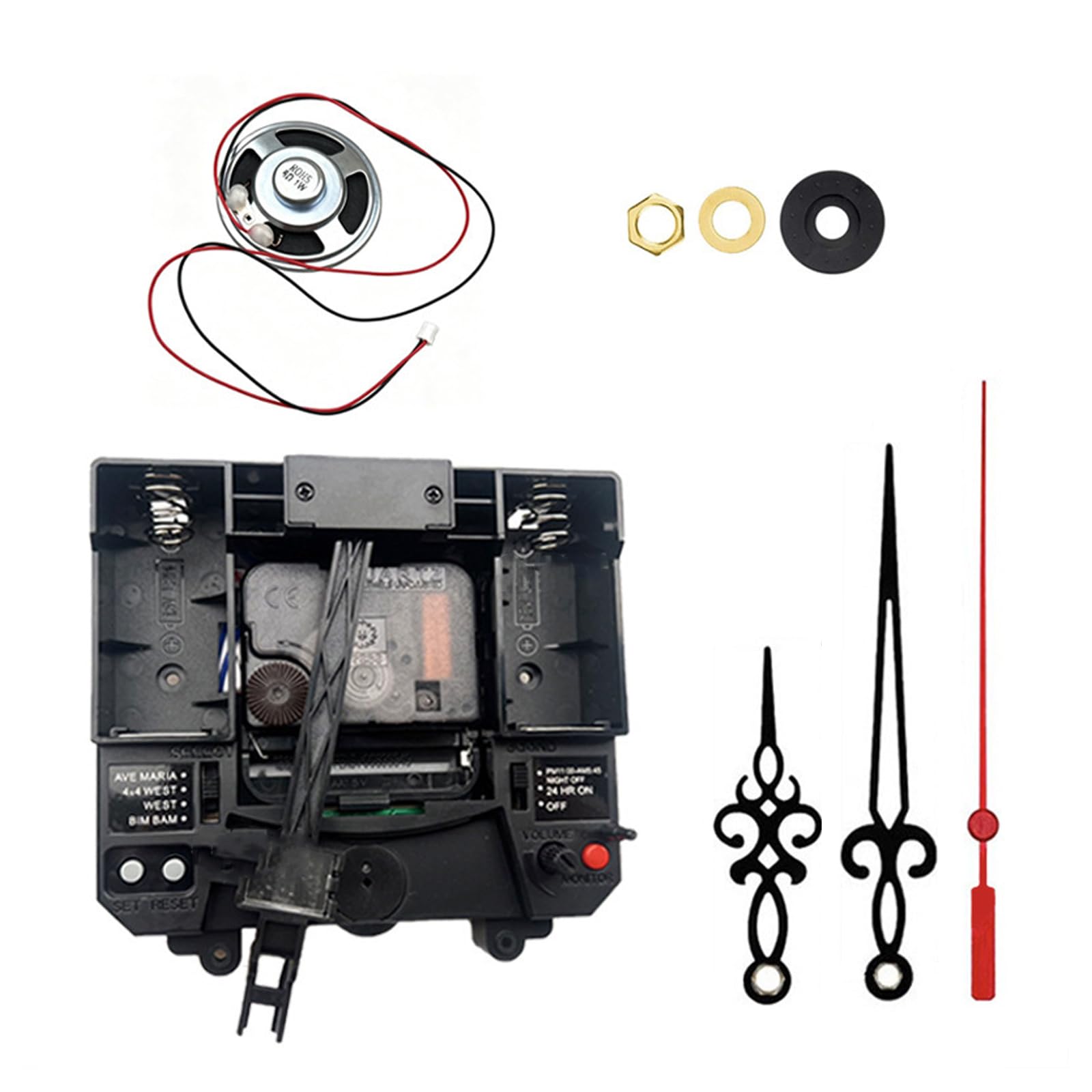 Shntig Pendulum Clock Movement Music Box Quiet Mechanism Decorative Use Wall Clock Replacement Part for Wall Parts and Accessories