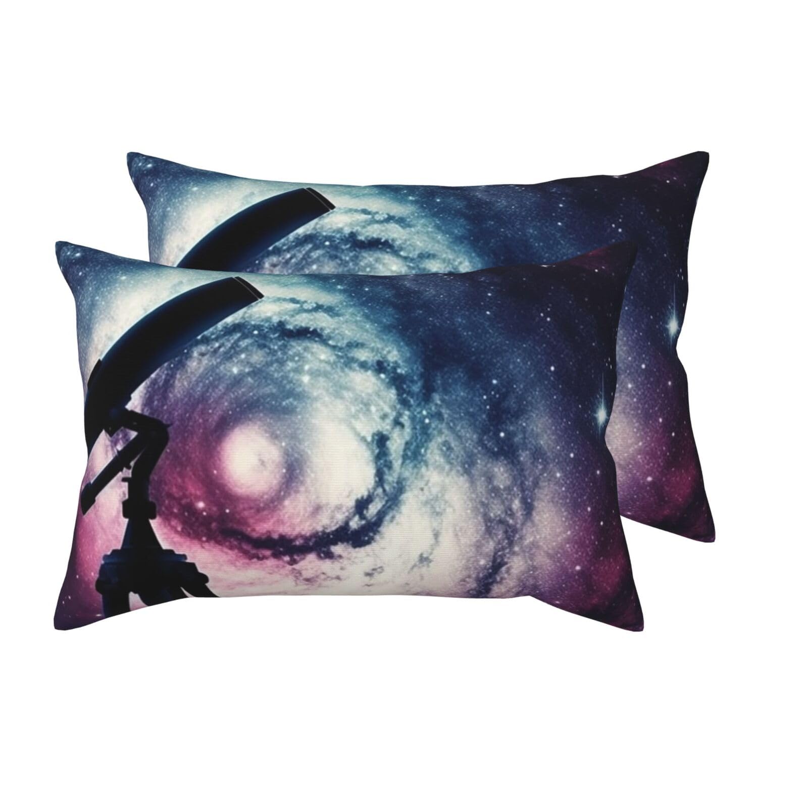 Taie d'oreiller galaxie spatiale 50x76 cm taies d'oreiller fermeture enveloppe x2
