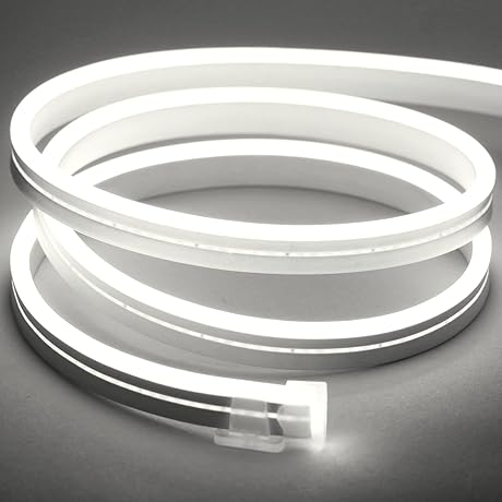 Neon Silicone Flexible Strip Light, 6500K White