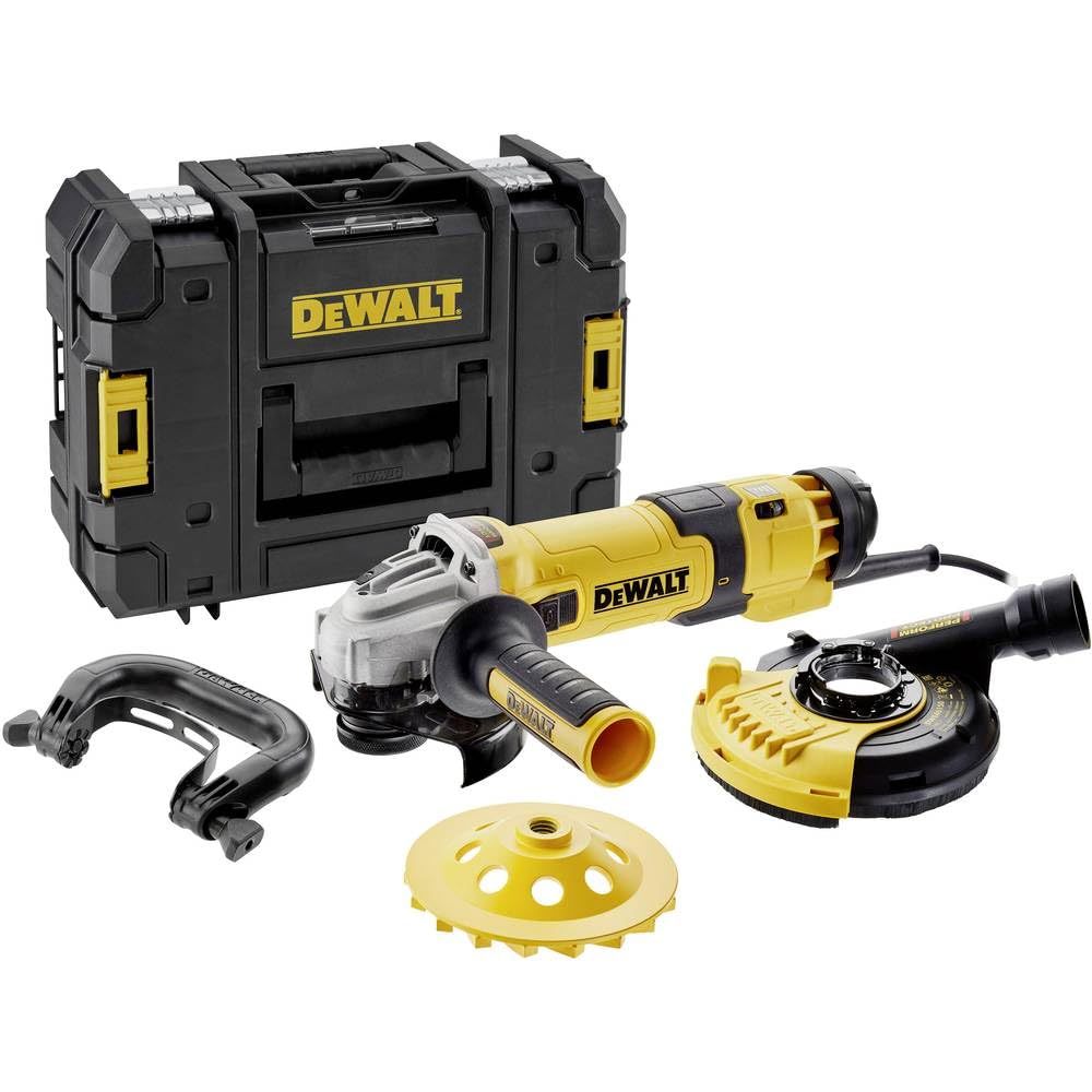 DEWALT DWE4257KT-QS Vilnkelslip 1500W 125mm