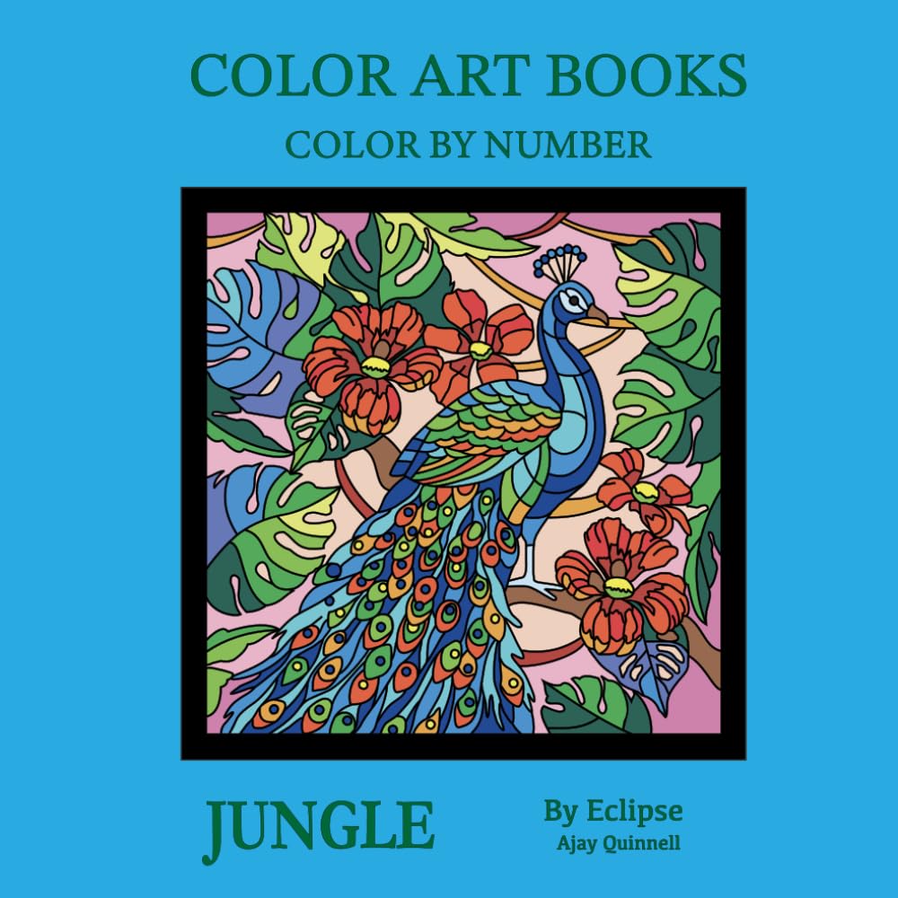 Jungle - Color By Number Book : Standard paper edition