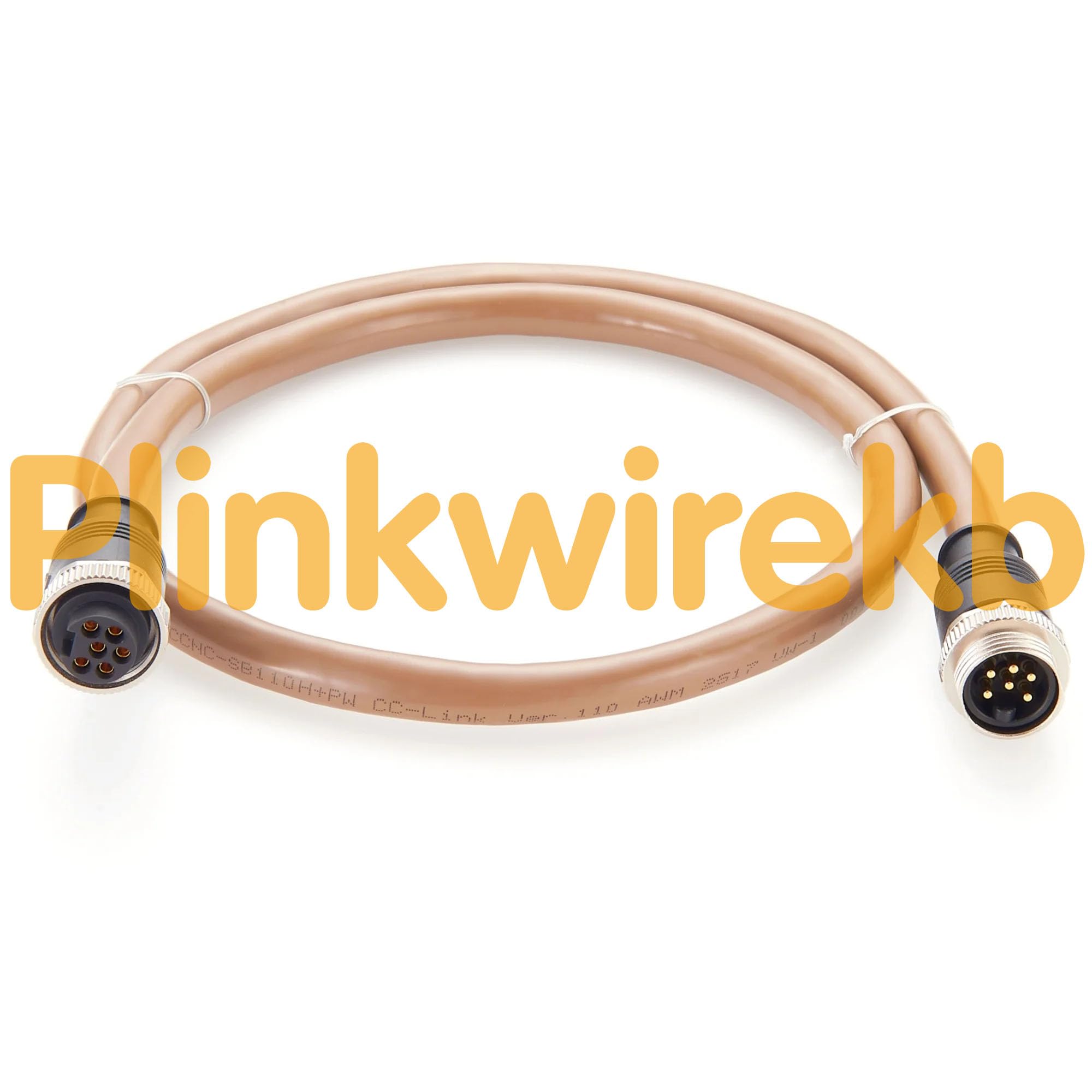 CC-Link - Cable compuesto de 6 pines a macho, 1 m, protección IP67, señal y alimentación para Mitsubishi Electric, SPS, robótica