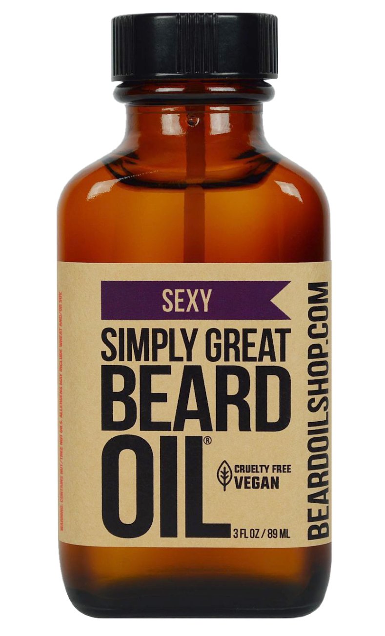 Sexy Scented Beard Oil - Beard Conditioner 3 Oz Easy Applicator - Natural - Vegan and Cruelty Free Care for Beards - America's Favorite