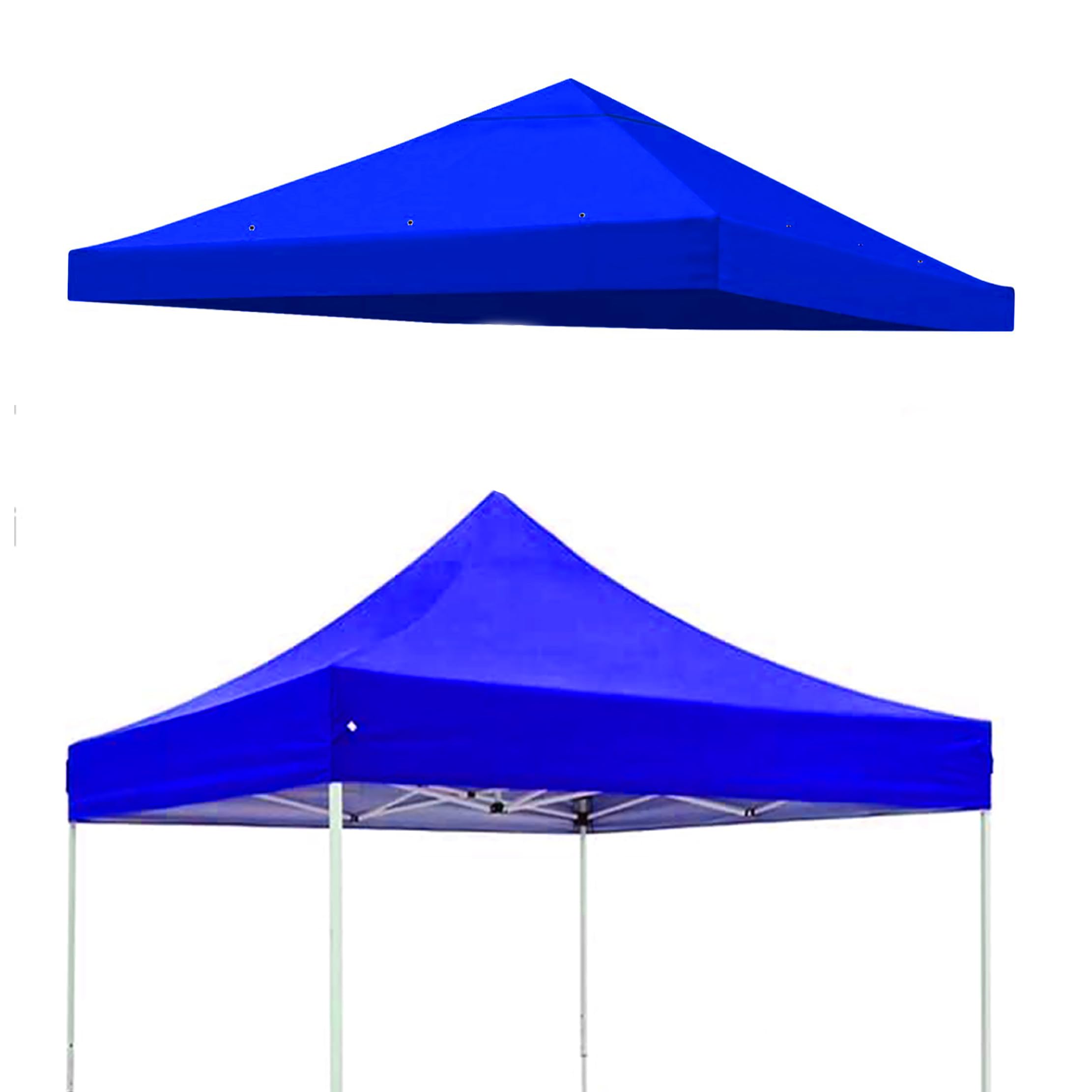 World of Wish 10x10 ft Canopy Tent Top Cover, 3x3 Meter Gazebo Tent Replacement Top Fabric, Replacement Top Canopy for 10x10 ft Gazebo Tent - Blue (Top Cover only)