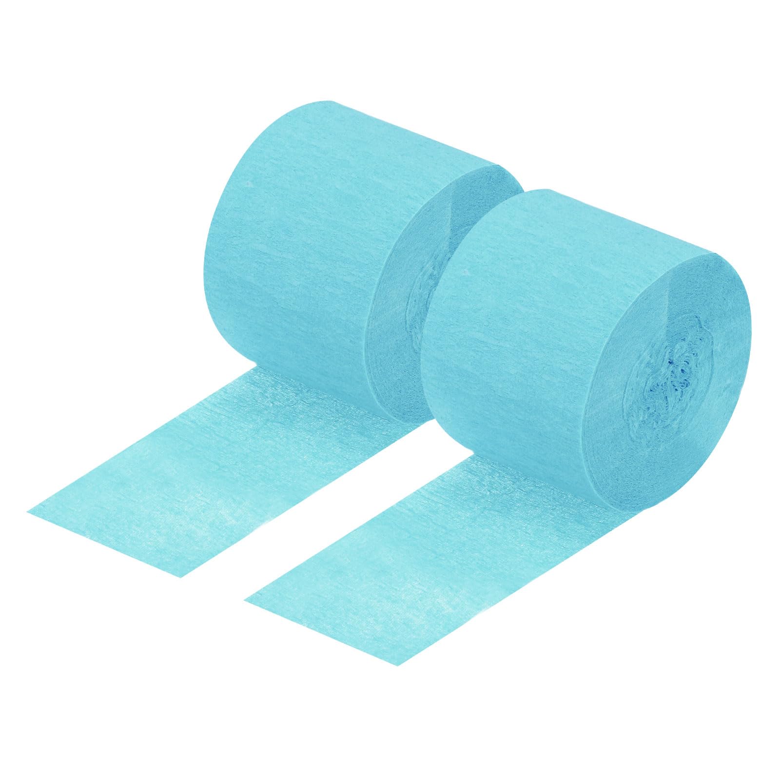 sourcing map Crepe Paper Streamer Crepe Paper Decoration 82ft Long 1.8 Inch Wide for Birthday Party Wedding Thanksgiving Christmas Decorations DIY, Dusty Blue Pack of 2