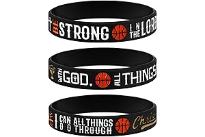 Power of Faith: Basket-ready Silicone Wristbands for Aspiring Court Champions