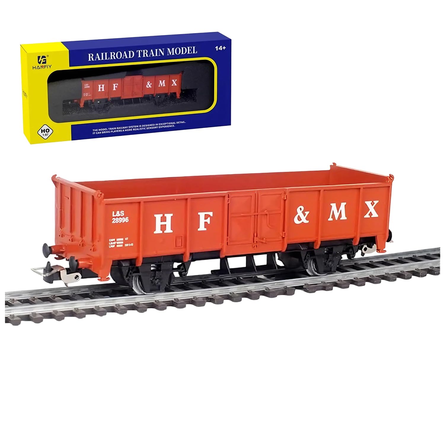BrickBounty HO Scale Train Carriage, 1:87 Carriage Compatible with All HO Model Railroads, Collection for Miniature Model Train Enthusiasts (98540)