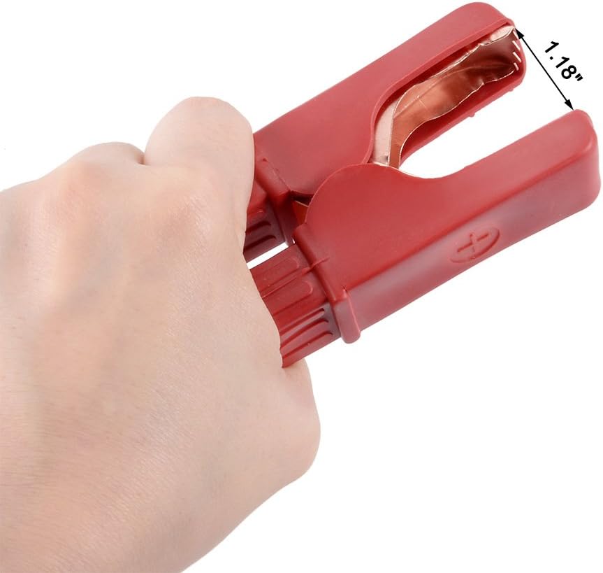 200A Fully Enclosed Battery Charger Alligator Clips Booster Cable Clamps for Car Auto Vehicle 5 Pairs Copper Plated (id: 042 076 724 2e8 b7e