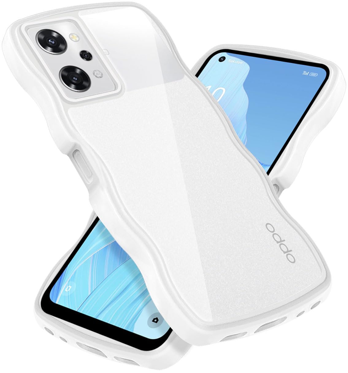 OPPO Reno7 A 本体 ブルー ケース付き OPPO Reno7 A ケース カバー リング付き ソフトケース TPU