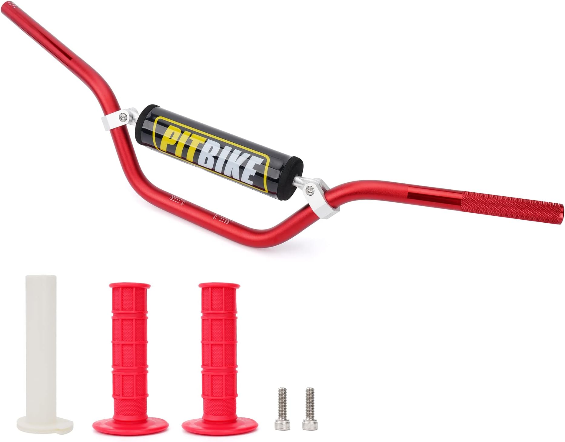 Powersports-handlebars, 28.75x7.48x3.54 inches, Aluminium, Red, Compatible with CRF YZF KXF KLX RMZ DRZ Dirt Bike ATV Quad