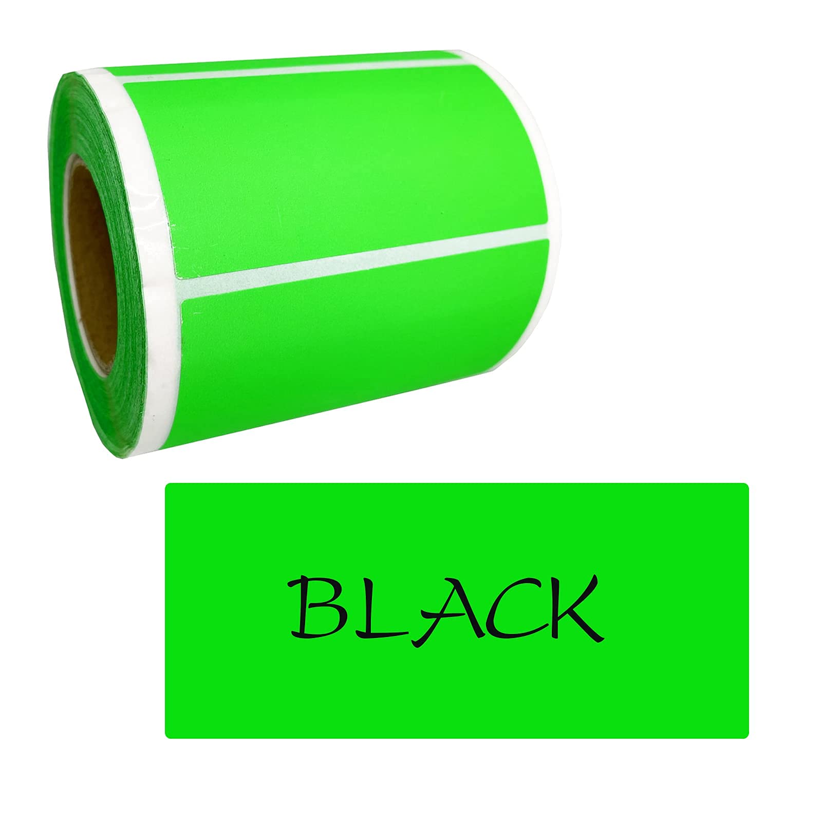 Fluorescent Green Color Code Hybsk 2x3 Inch Color Code Labels