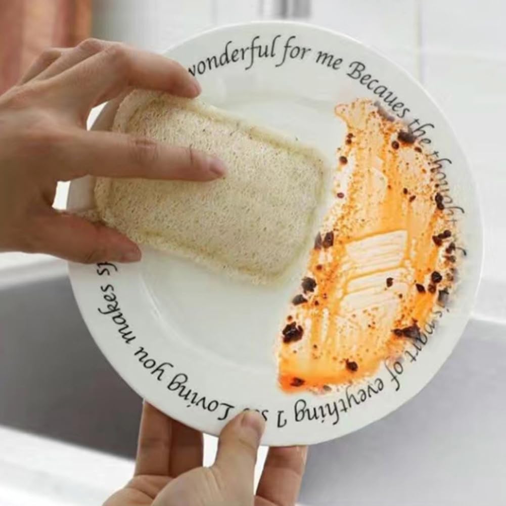 Luffa, 24 spugne da cucina, spugna per la pulizia, spugna per la pulizia, cuscino per sapone, spugna per la cucina, spugna abrasiva, spugna per la pulizia della torta
