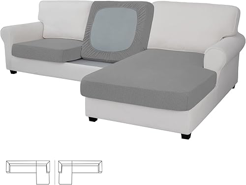 Miniatura 70 de Easy-Going - Funda de cojín elástica para sofá, funda de cojín protectora para asiento de sofá, suave, flexible con parte inferior elástica (cojín