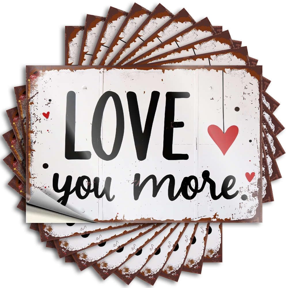 Stuff for Boys Room, Decal Funny Hard Quote Stickers, Snarky No Residue Decals for Luggage | Friends Party Favor Custom Love You More(6X9CM)