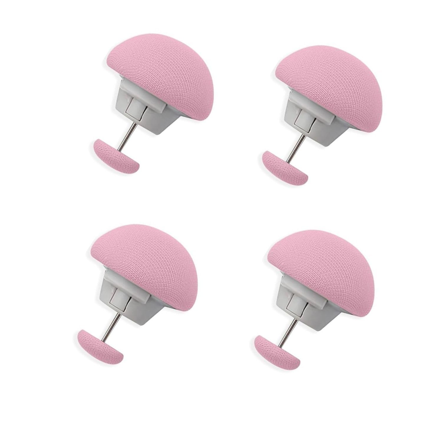 pepplo Duvet Pin, Double Sided Mushroom Comforter Snaps Holder, One Key to Open Duvet Corner Cover Clips, Anti-Slip Button Fasteners for Cushions, Quilts Hold Bedding Accessories (Pink, Set of 4)-image-12