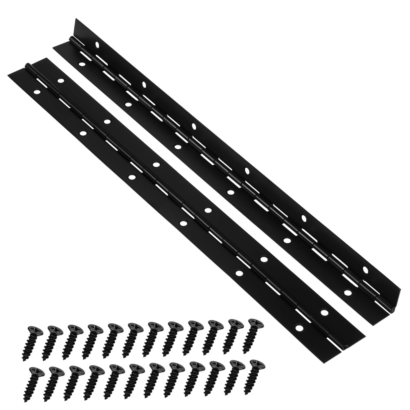 Uonlytech 6stücke Metall Klavierbänder Robuste Lange Eisenbänder Mit Schrauben Für Holzschranktüren Vielseitige Scharniere Für Möbel Bastelarbeiten Und