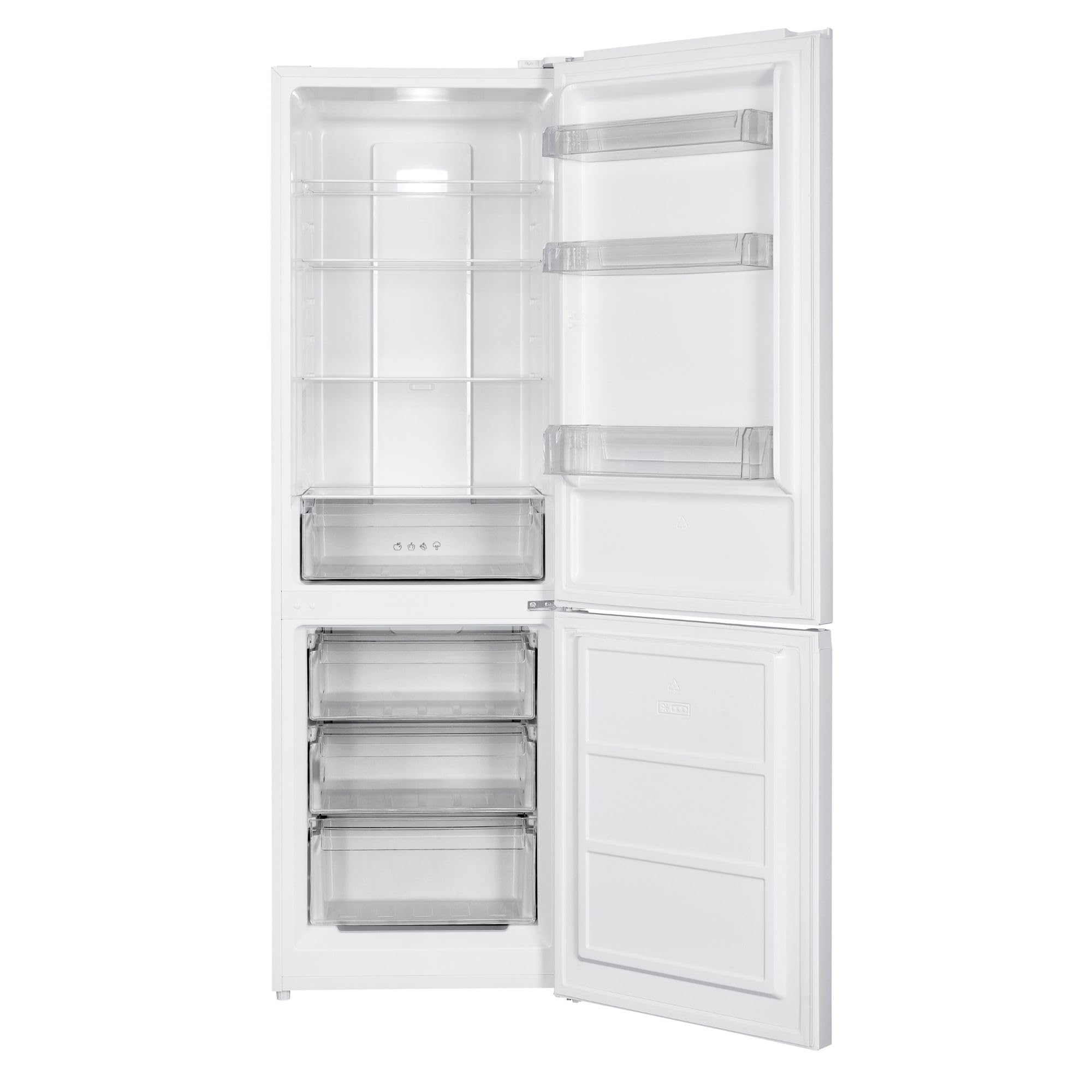 SAUBER, Frigorífico Combi Serie 3-FCD18526WH Tecnología TOTAL NOFROST, Luz LED, E, Puertas Reversibles, Blanco, 293 L, 186 x 60cm, DISPLAY, ZeroClearance®, ENTREGA Y RETIRADA USADO DOMICILIO
