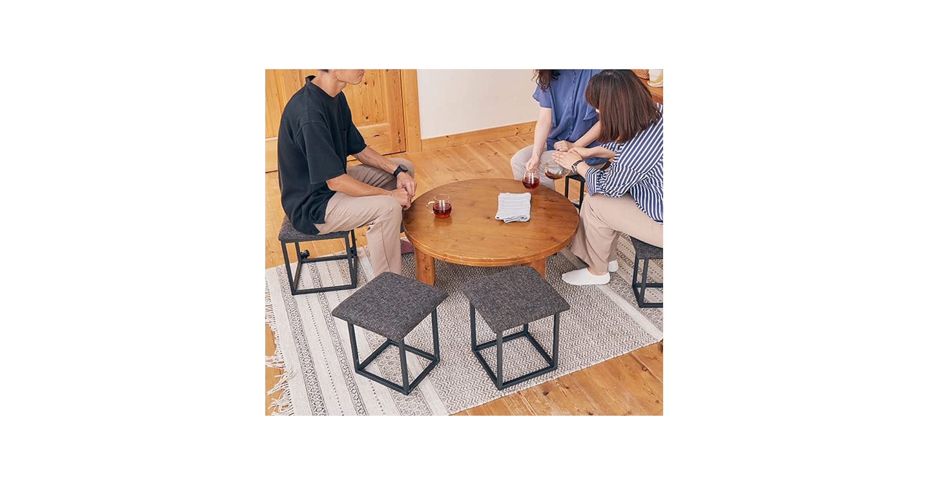 Amazon｜5脚セット スツールセット 椅子 イス チェア ボックス