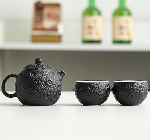 Miniatura 2 de TUCHACA Mini juego de té Gaiwan, bonita taza de té de conejo con bolsa portátil para viajes, tetera Gongfu de cerámica china con 1 olla de vidrio y