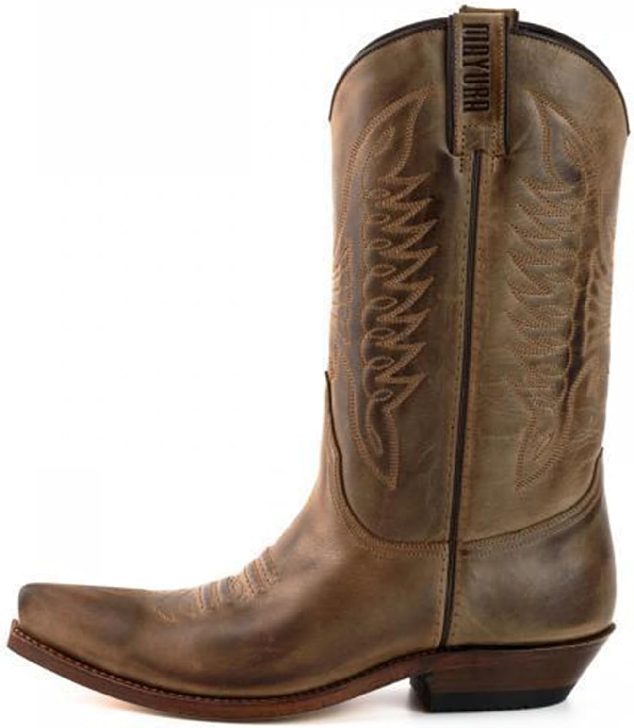 [GUREITOJP] 騎士ブーツ 乗馬ブーツ カウボーイ メンズ ヴィンテージ 骑士靴 ミッドカット 耐磨耗性 滑り止め ポインテ