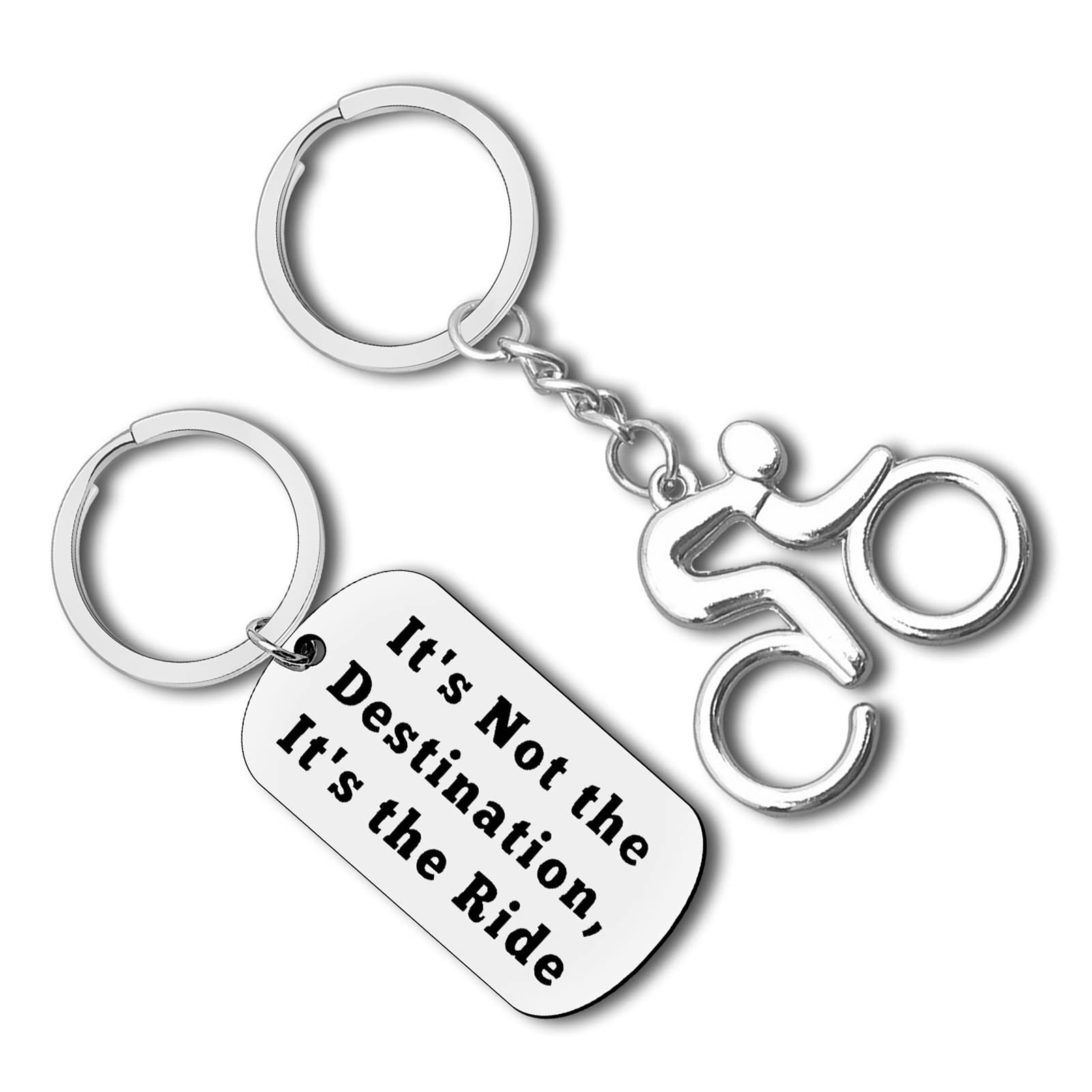 Cycling Keychain Inspirational Biker Lovers Gifts Bike Motorcycle Gifts Encouragement Gift for Cyclist Bike Riding Gift for New Driver Cycling Enthusiast Mountain Biker Christmas Graduation