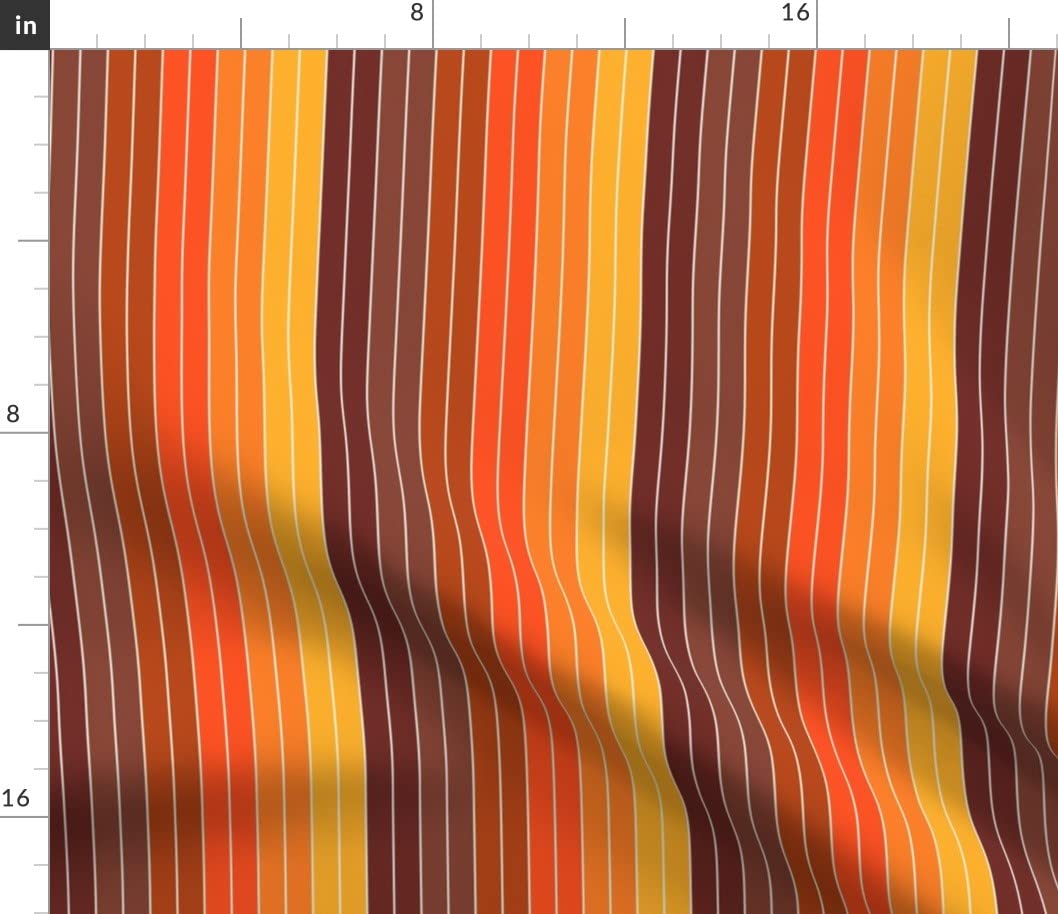 Amazon.com: Spoonflower Fabric - Retro Geometric 70s Mid Century