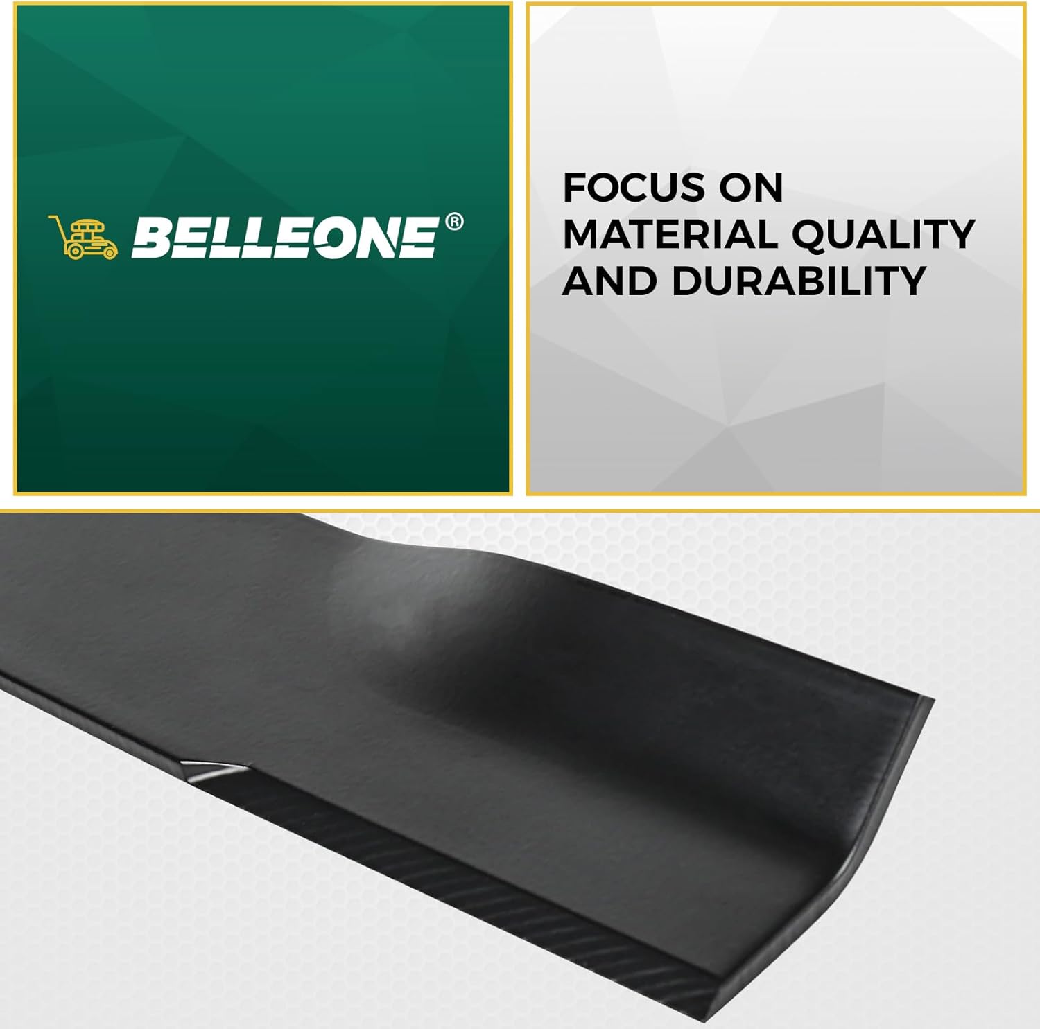 Belleone 110-6837-03 115-5059-03 Lawn Mower Blades Compatible with Toro Timecutter 50 inch Blades SS5000 Z5000 for 50'' Deck Replace 112-9759-03, 6 Pack