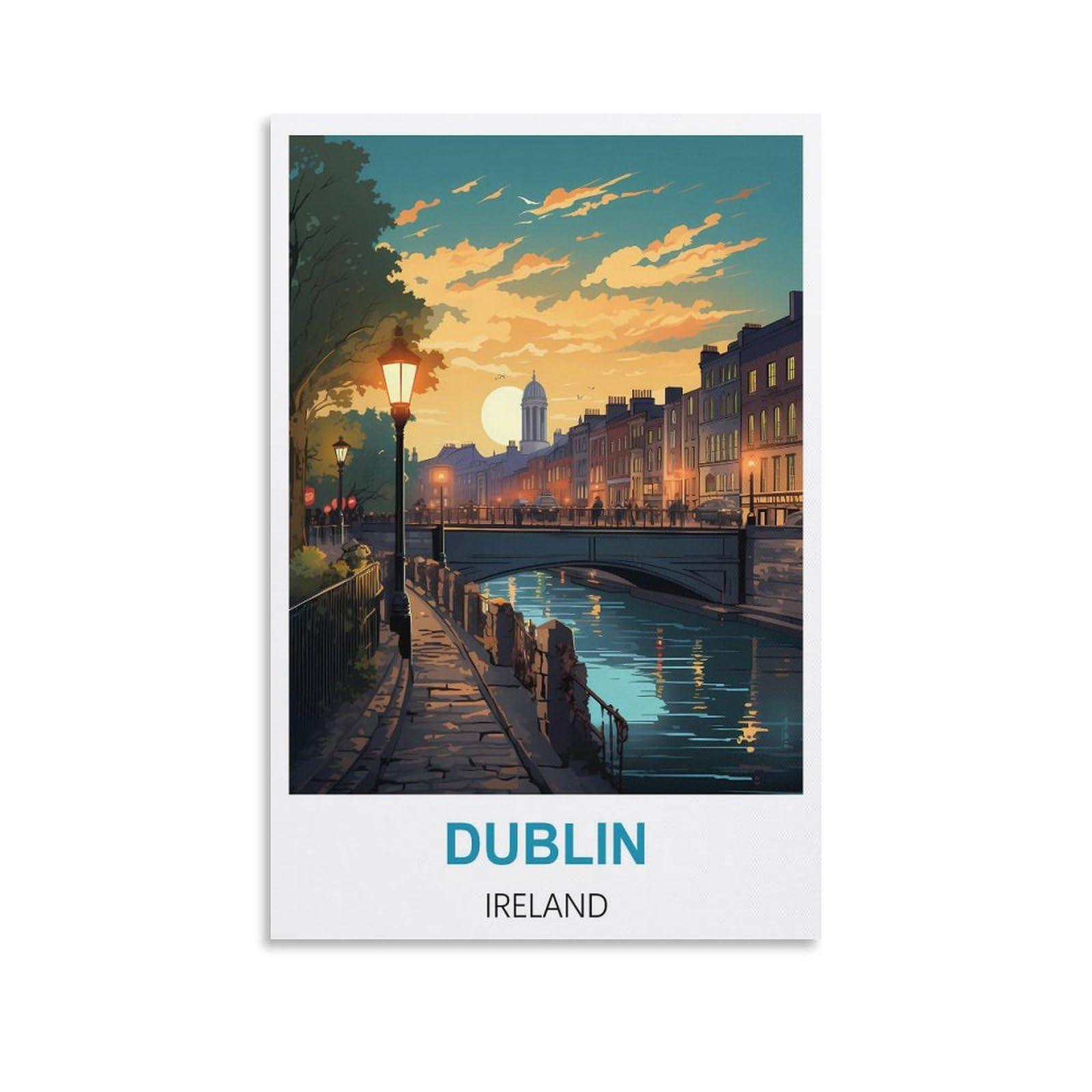 Metal Tin Sign,Dublin Irelands,Vintage Bar Club Cave Home Kitchen Rustic Wall Art Decor Funny Sign 30x30cm