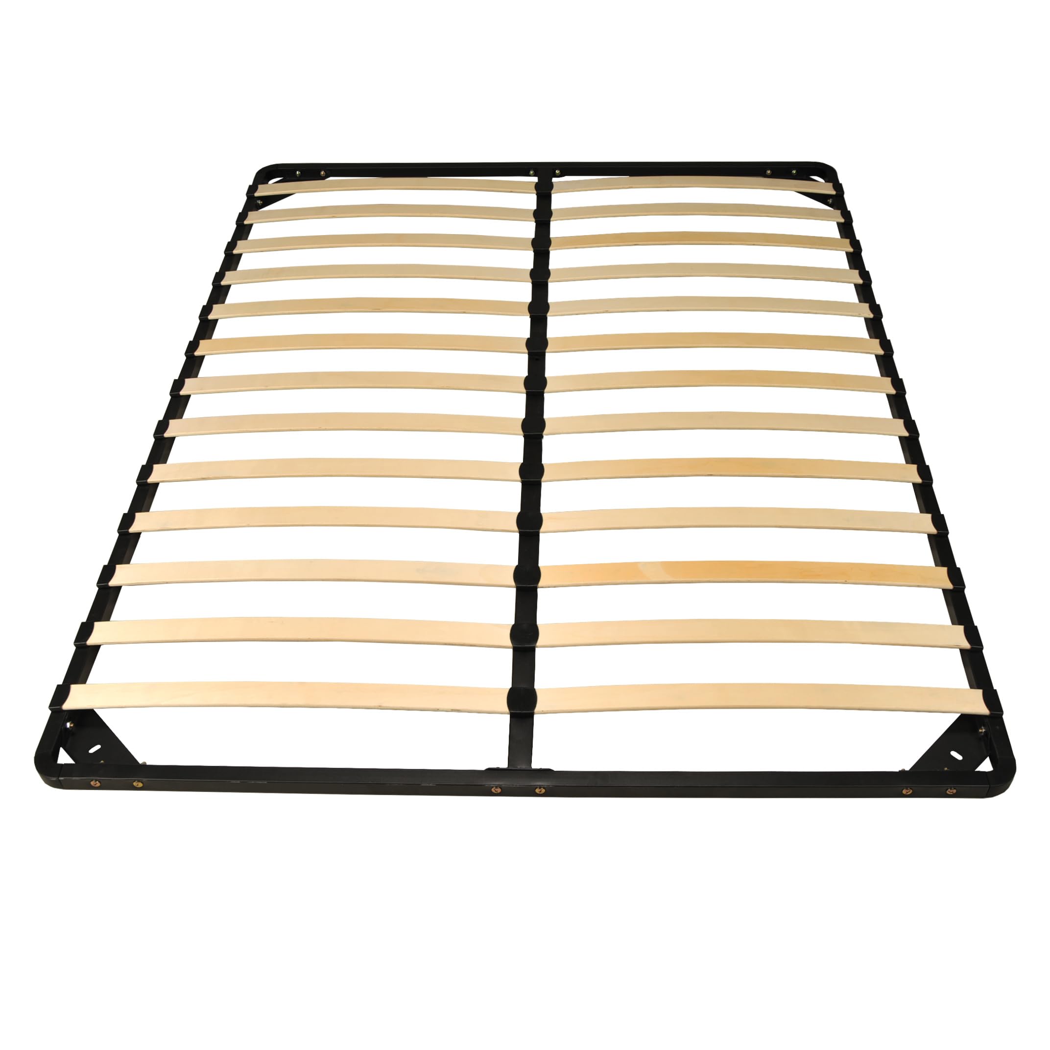 WEBER INDUSTRIES Sommier Métal RENO 140x190 cm + 1 Pied Amovible/Noir