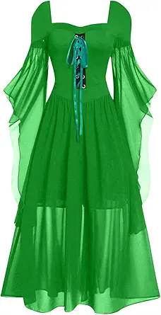 OIOLOYJM Witch Costume Women Sexy Plus Size Renaissance Vampire Gothic Halloween Costumes Woman 2025 Clothes Dresses
