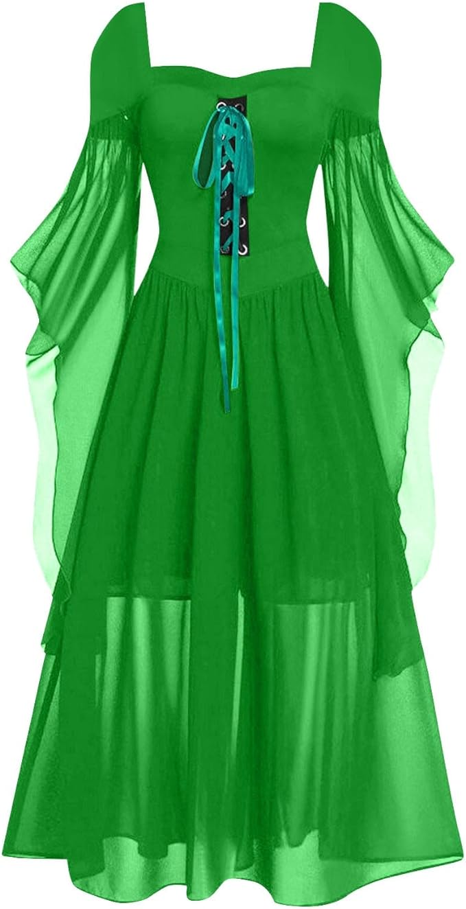 OIOLOYJM Witch Costume Women Sexy Plus Size Renaissance Vampire Gothic Halloween Costumes Woman 2025 Clothes Dresses