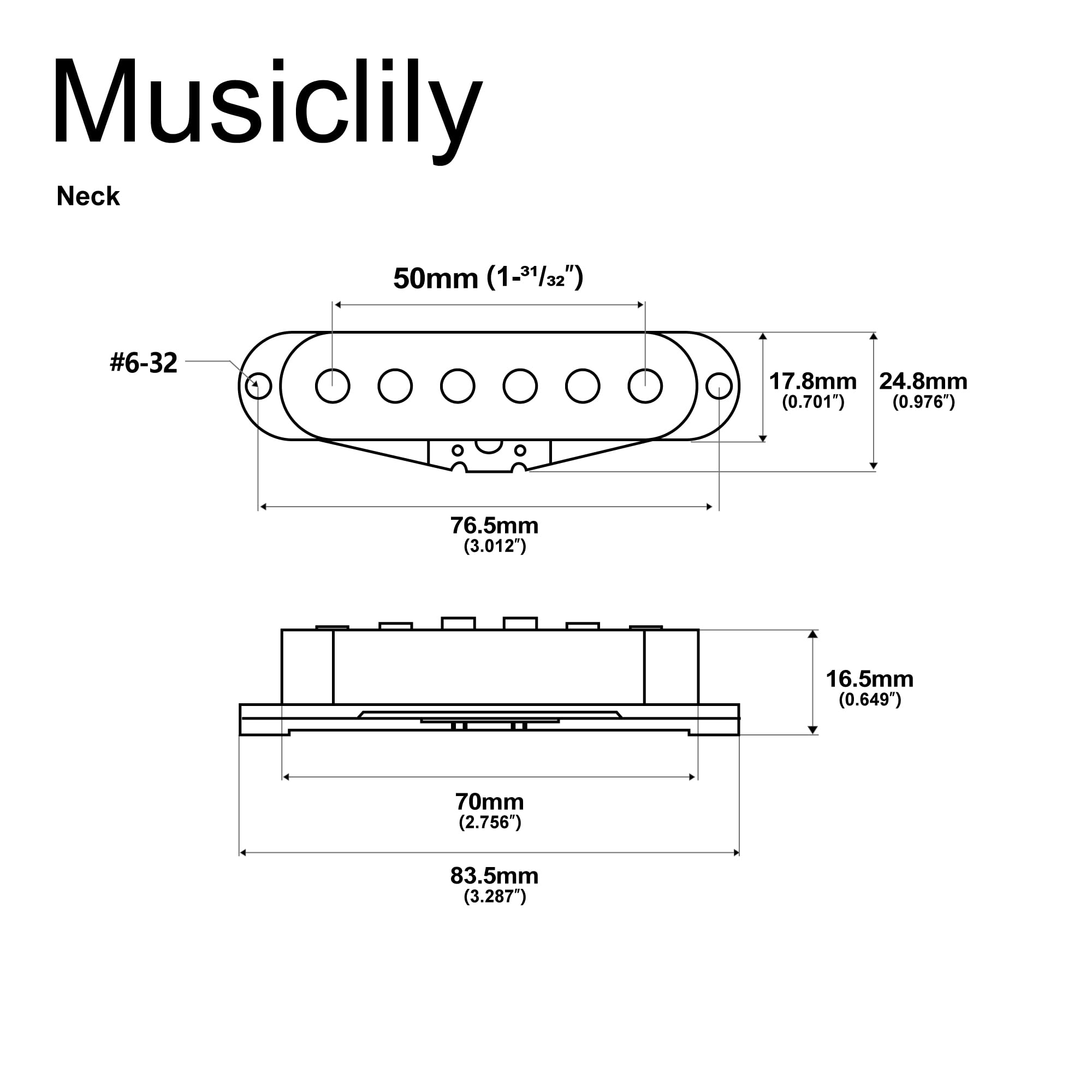 Amazon.co.jp: Musiclily Pro ST-60S Staggeredアルニコ5