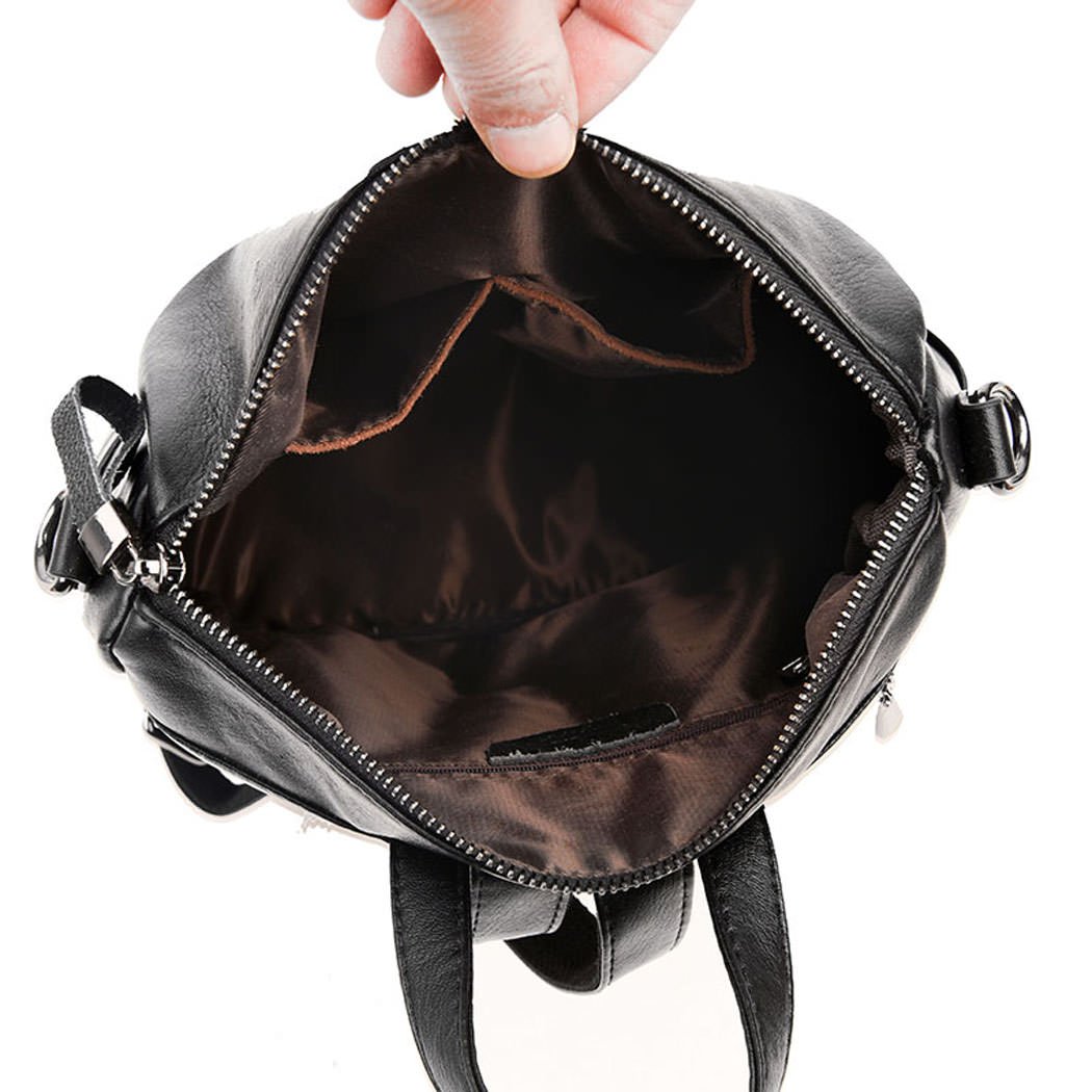 DEERWORD Damen Rucksack Taschen Frauen Elegant Tasche Stadtrucksack Rucksackhandtasche Vintage PU-Leder 5255 1-teilig set