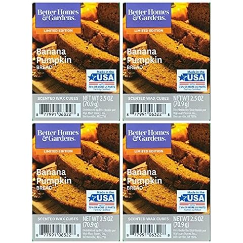 Better Homes and Gardens Banana Pumpkin Bread Scented Wax Cubes - 4-Pack Cover