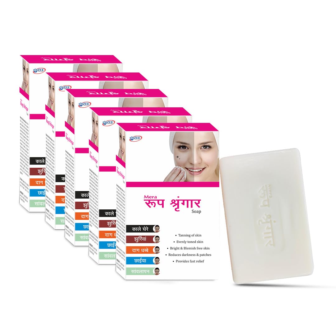 Mera Roop Shringar Soap for Removes Dead Cells & Dark Spots | Soft, Brightens & Glowing Skin for All Skin Types (75g) - Pack of 05-image-2