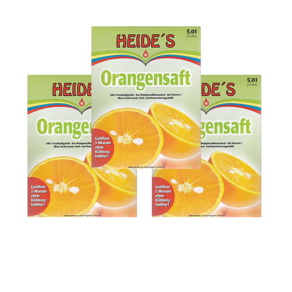 Orangensaft 3er-Pack, 3 x 5 Liter