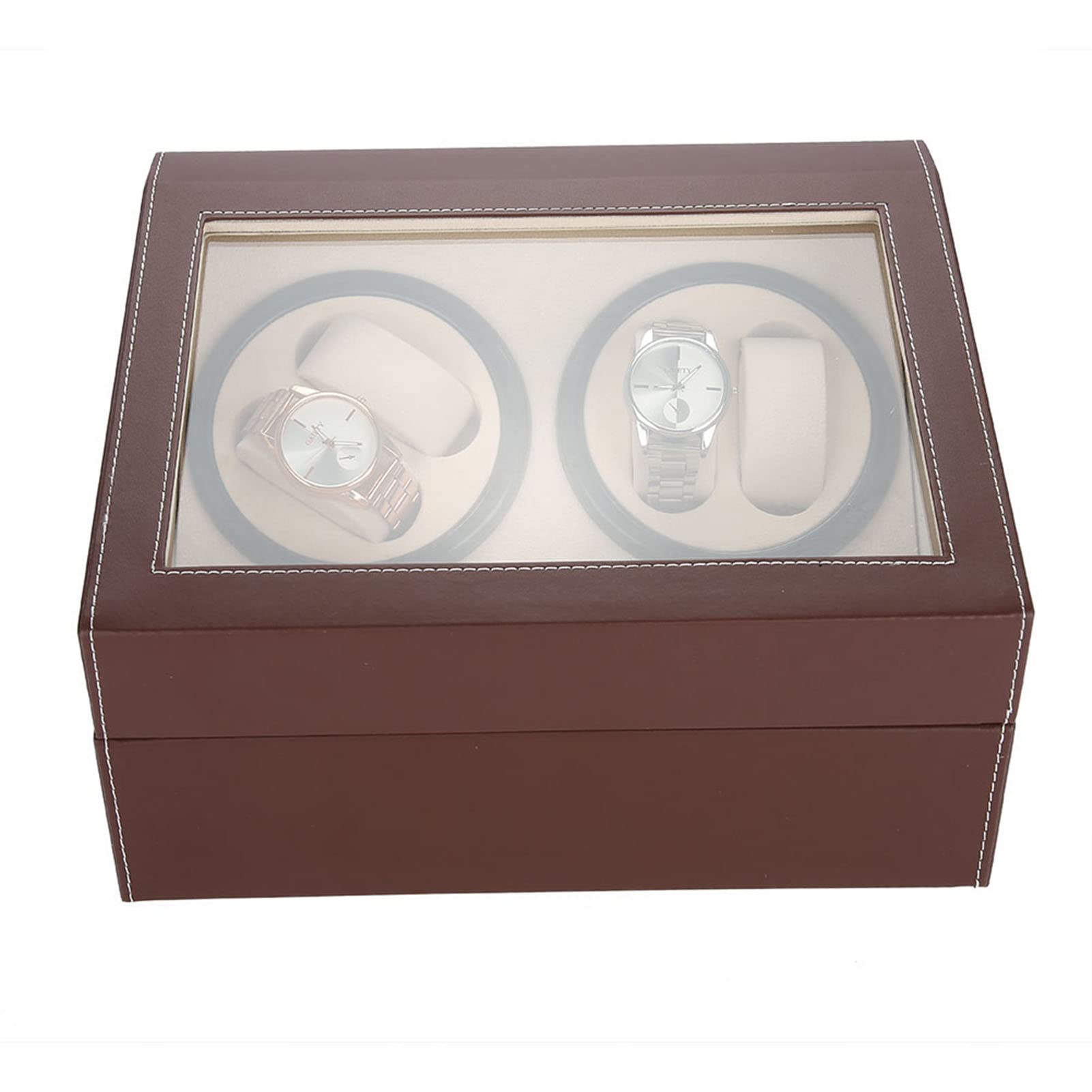 Ejoyous Elettrico Watch Winder, 4 + 6 Scatola Orologi Automatici Porta Scatole Carica del Tempo Dell'orologio Automatico Movimento Macchina con Motore Silenzioso Uomo Polso 31 x 24 x 18 cm