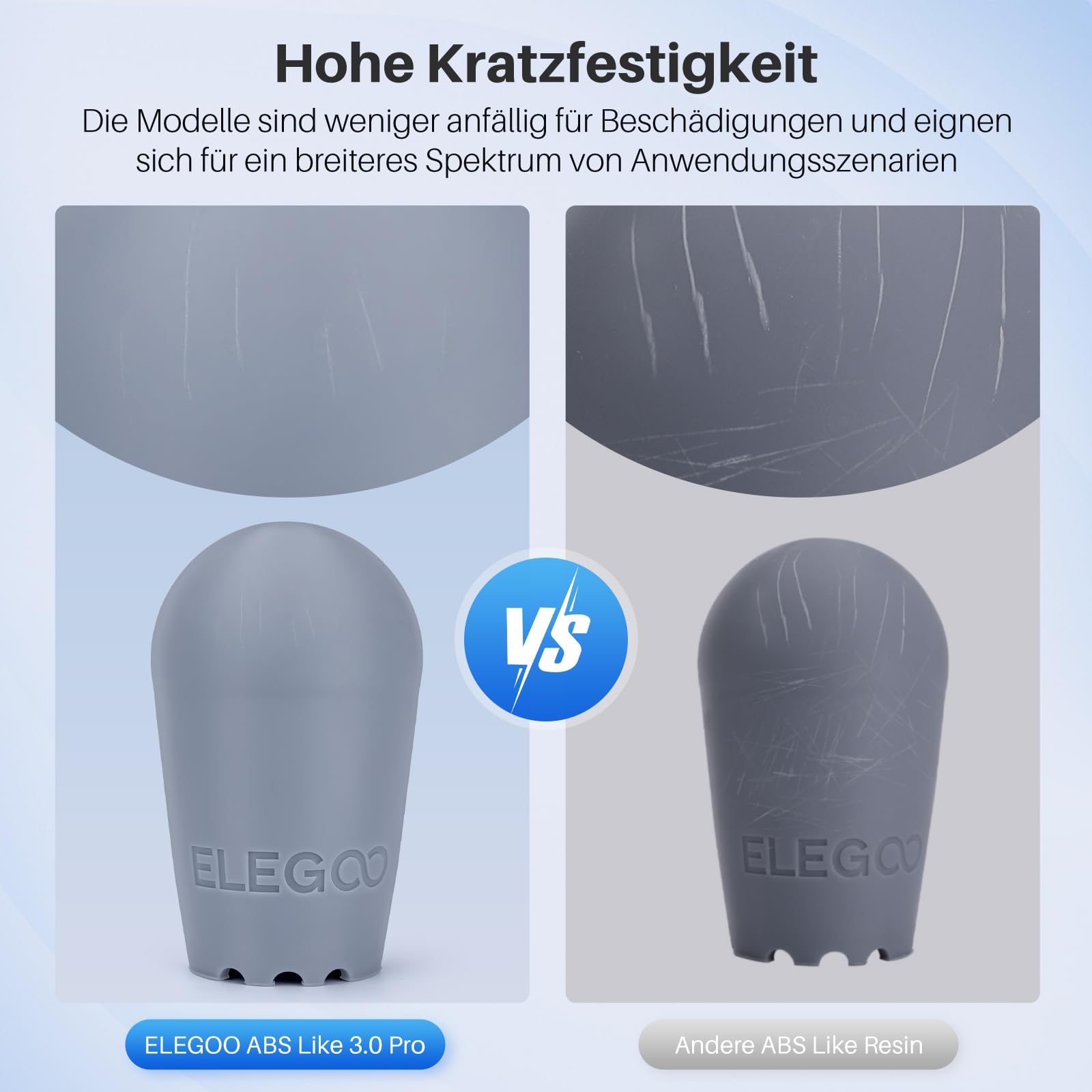 ELEGOO 405nm ABS-Like Resin 3.0 Pro, Żywica 3D utwardzana światłem UV z wysoką precyzją, nie krusząca się, nietoksyczna dla drukarek LCD/DLP 3D, żywica fotopolimerowa Czarna 2000g