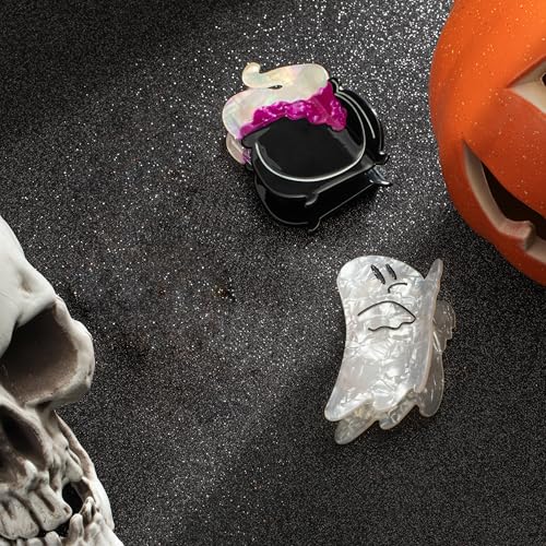 Pinzas para cabello Halloween doble 2 piezas miniatura 2