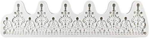Miniatura 2 de Molde para decoración de pastel de corona, altura de 2.8 pulgadas, tiara de filigrana