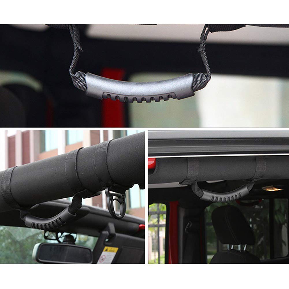 4 STÜCKE Überrollbügel Haltegriffe Griff Stark Langlebig für Jeep Wrangler YJ TJ JK JKU JL JLU Sport Sahara Freiheit Rubicon X Unlimited 1995-2018
