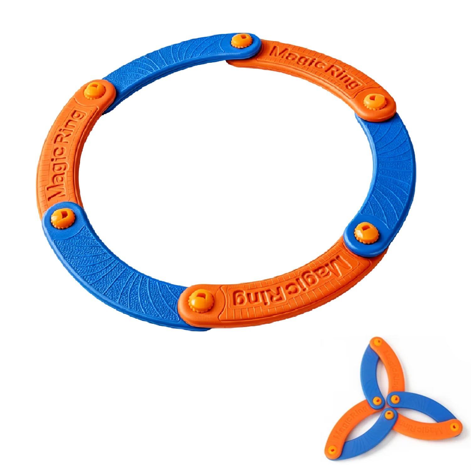 BOSTEU Soft EVA Flying Throwing Toy, High Speed Folding Boomerangs, Interactive Outdoor Park Beach Activity For Family Fun ﻿ (A)