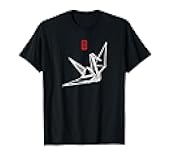 Japanese Vintage Peace Symbol Origami Paper Crane T-Shirt