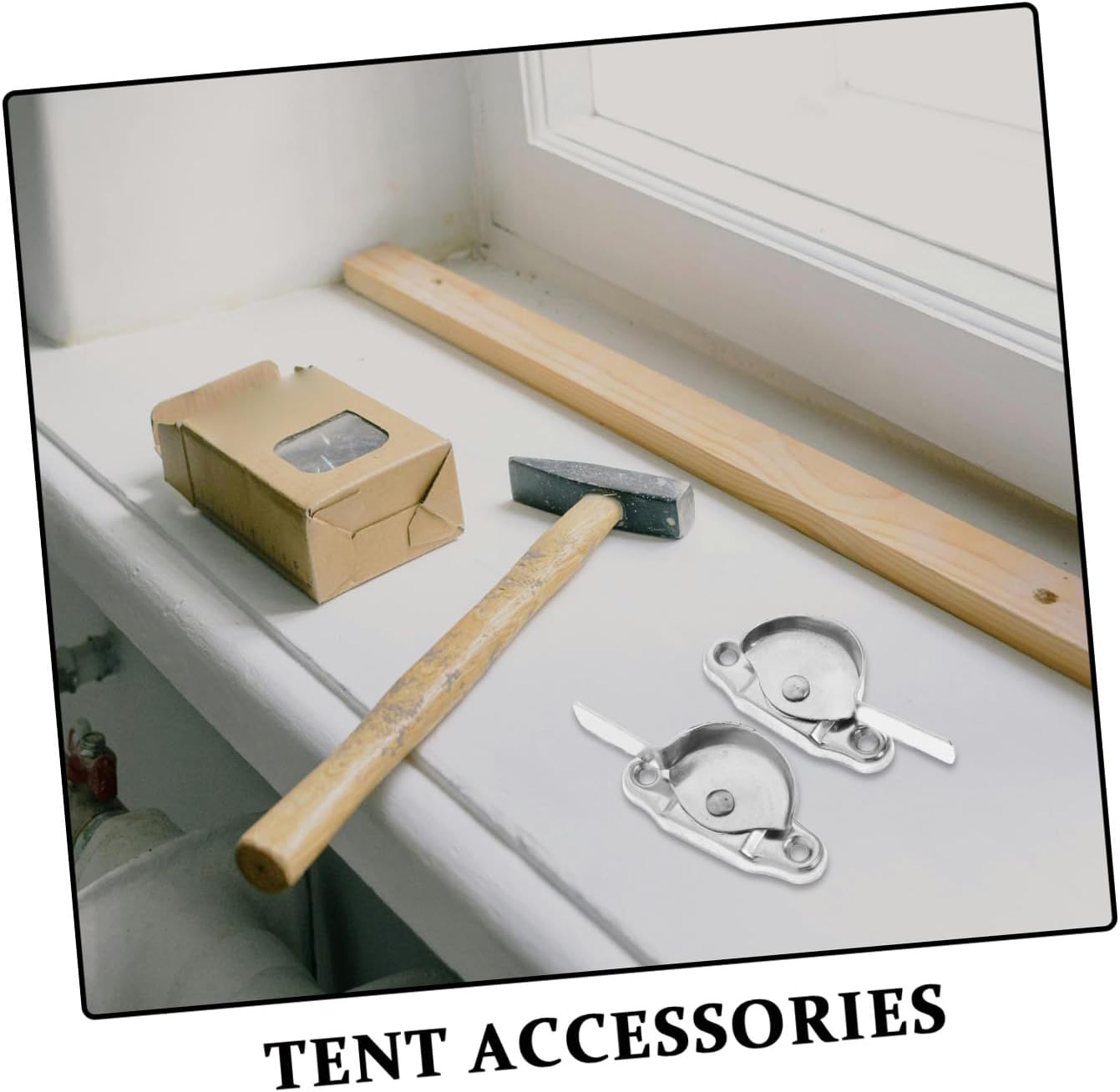 Veemoon 12sets Stainless Steel Crescent Lock Window Buckle Lock Apartment Security for Sliding Windows