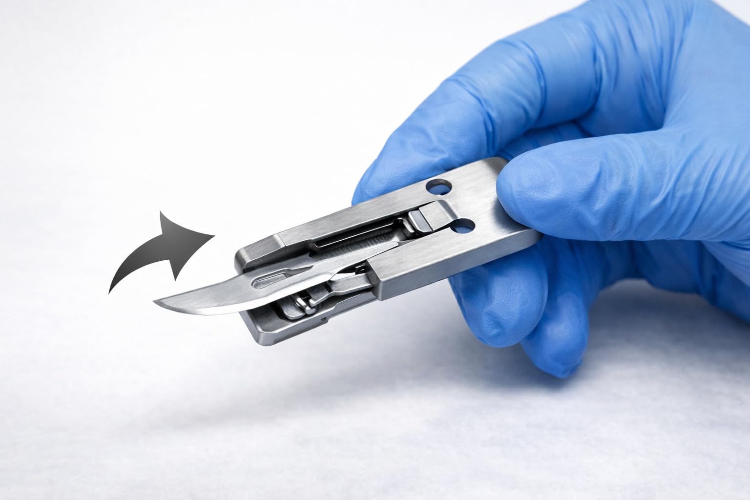 Skalpell-Klingen-Entferner aus Edelstahl – Blade Remover Tool für sichere Entfernung von Einmalklingen (Nr. 3 & Nr. 4) – rostfrei, wiederverwendbar, hygienisch für Praxis, Klinik & Labor