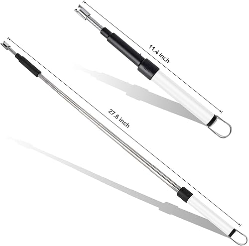 Miniatura 6 de Navpeak - Encendedor eléctrico telescópico para velas (27.6in), color blanco